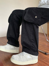 Vintage-Cargohose aus Cord mit geradem Bein für Herren